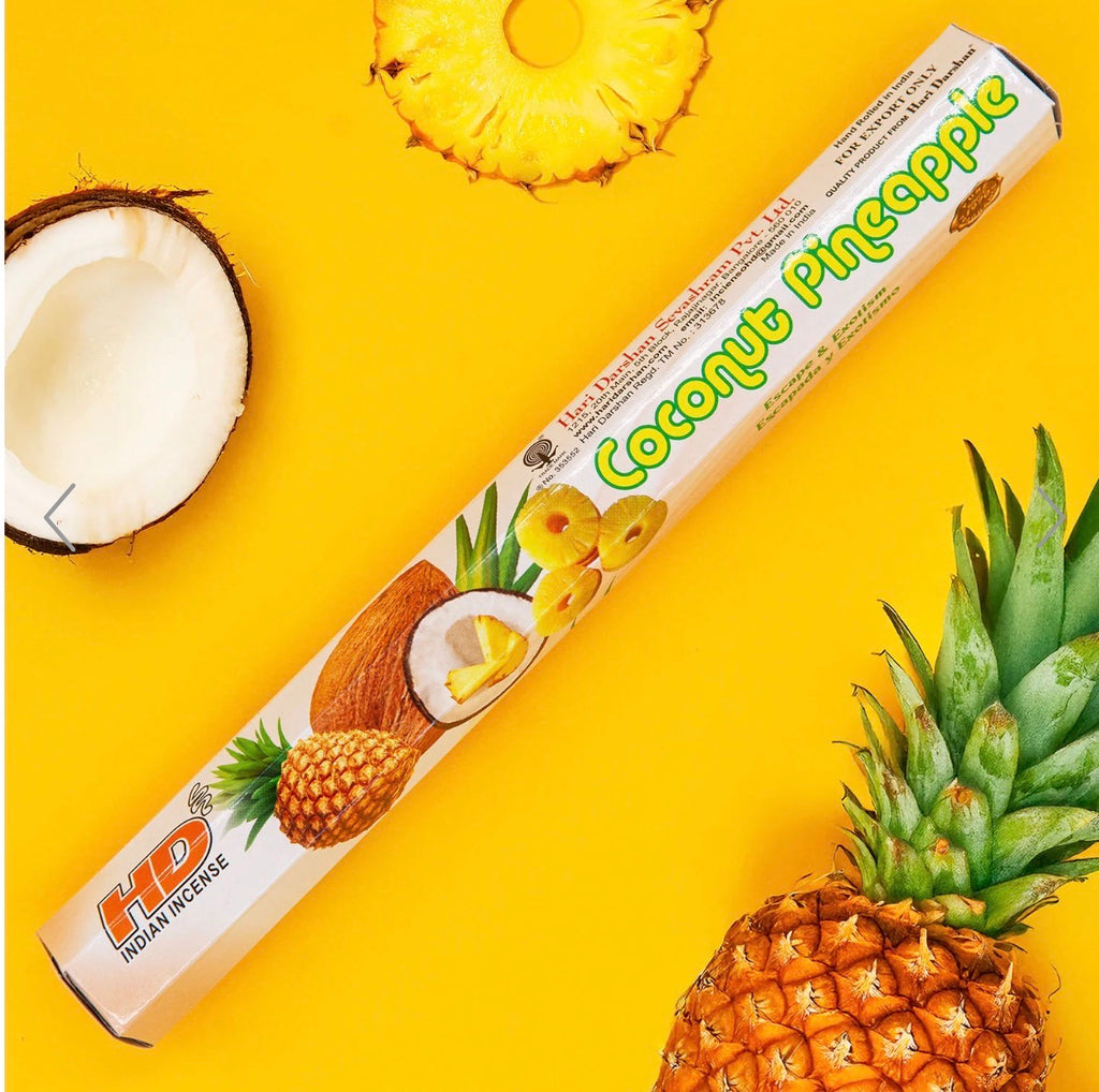 Coconut and Pineapple Hexagon Incense