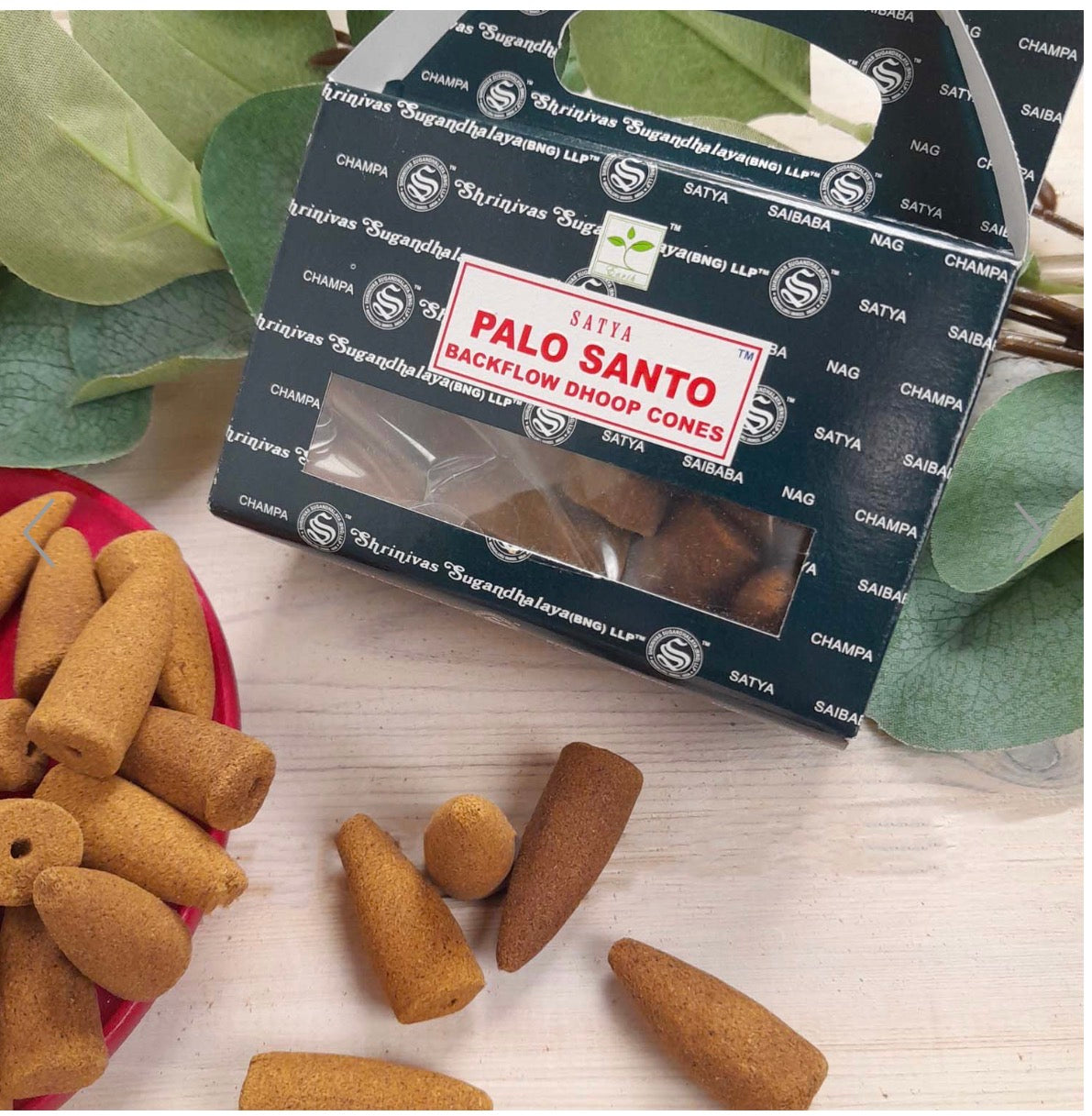 Satya Palo Santo Backflow Cones