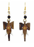Spiral Elephant Head Earrings